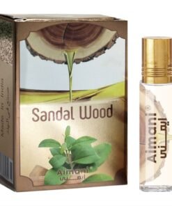 Aimani Natural Sandal Wood Perfume Intense Unisex with Long-Lasting Chandan 6ml Attar