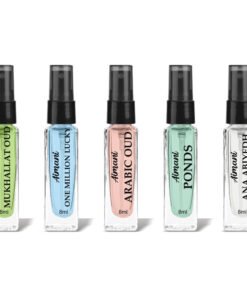 Aimani Men & Women Trial Pack Of 5 X 8ML Mukhallat Oud, One Million Lucky, Arabic Oud, Ponds, Ana Abiyedh