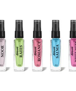 Aimani Men & Women Trial Pack Of 5 X 8ML Noor, Raees, Romance, Salma, White Musk