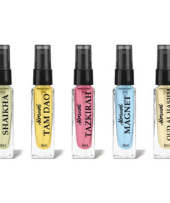 Aimani Men & Women Trial Pack Of 5 X 8ML Shaikha, Tam Dao, Tazkirah, Magnet, Oud Al Hashm